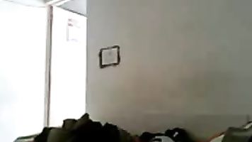 Super hot Indian girlfriend in white bra with her partner sucking him off