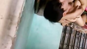 Horny desi wife slurping and sucking husbands cock and giving awesome blowjob and showing tits.
