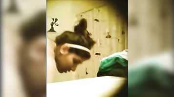 Sexy Karachi girl Laila Wastie from Defence taking shower and recorded by her cousin living in their house.