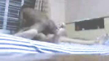 changing her dress in bedroom btu she forgot to close to webcam