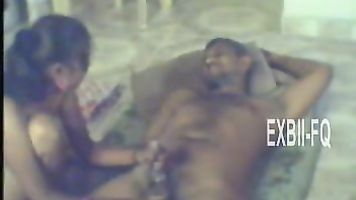 job to her BF during foreplay getting the dick nice