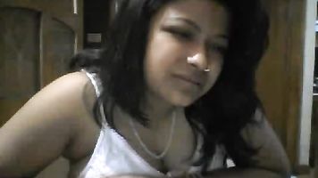 Mature Indian divorced housewife Jaya stripping naked exposing herself off on live webcam from her bedroom.