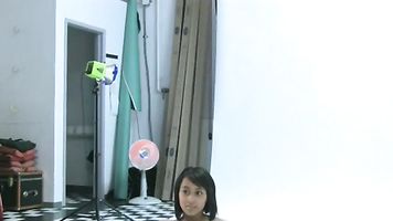 Busty mature tamil bhabhi naked walking in her bedroom while her hubby filmed for their records