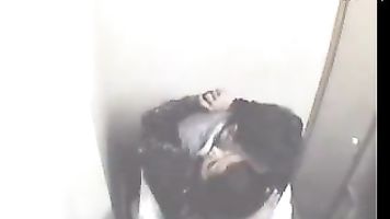Indian girlfriend in front of boyfriend naked squeezing her seductive big breast jerking him off