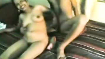 Desi girl in group sex with two friends.