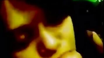 Amateur Indian chick giving head on camera.