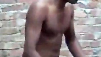Amateur Indian doggy style outdoor.