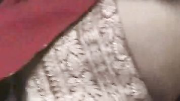 Boobs exposed and fondled by horny BF.