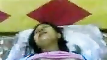 Horny Indian GF moans while getting fucked.