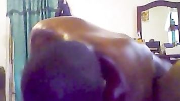 Indian couple fucking in front of webcam.