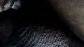 Satin nighty maid sucking cock