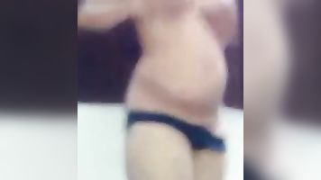 My cute Desi milf stripping nude and fingering