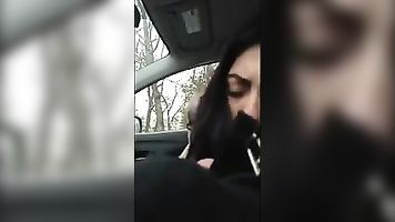 Tamil Slut Sucks White Dick in Car