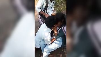 tamil girl enjoying with friends ( No Nudity )
