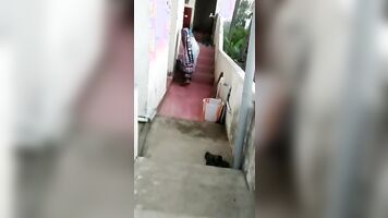 Flashing to neighbor desi aunty