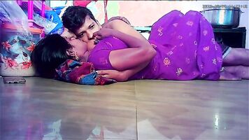 Desi milf huge boobs kissing butt