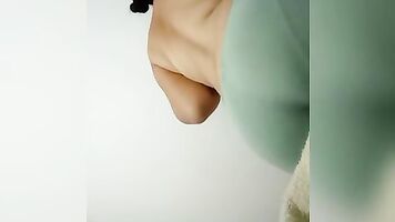 My juicy tits turn on my neighbor who wants a Russian jerk