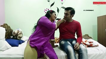 Tamil Bengali milf Dating sex with husband friend! Cuckold Sex