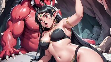 AI Generated Images of Horniest Anime 3D Tamil Elves & Monsters