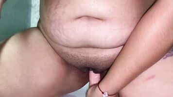 while I shower I get very excited so I end up putting the toy in my vagina