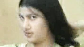 British Indian housewife from Bradford in sari stripping naked sucking her hubby cock